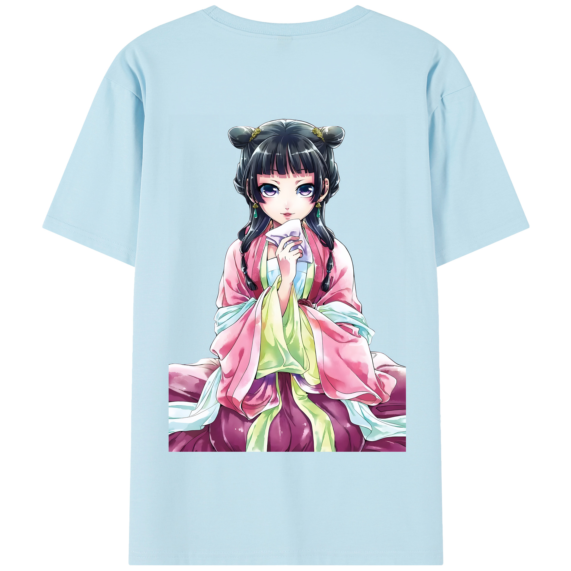 （画像用） 薬屋のひとりごと The Apothecary Diaries 綿100％半袖Tシャツ（背面プリント）